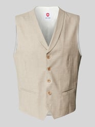 Weste mit Leistentaschen Modell 'Paddy' von CG - Club of Gents Beige - 8