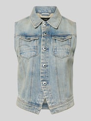 Kamizelka jeansowa o kroju slim fit z efektem znoszenia od G-Star RAW - 37