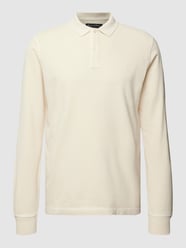 Poloshirt van biologisch katoen van Marc O'Polo Wit - 42