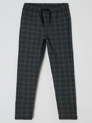 Joggingbroek met ruitmotief  van Garcia Grijs / zwart - 42