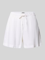 Bermudy o kroju relaxed fit z mieszanki wiskozy i lnu model 'GOA' od ONLY - 5