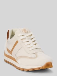 Sneakersy z naturalnej skóry bydlęcej od Lauren Ralph Lauren - 8