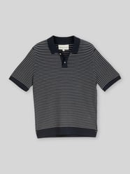 Koszulka polo o kroju regular fit z bawełny w imitacji dzianiny od Tom Tailor - 31