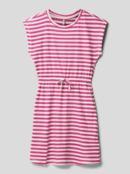 Knielange jurk met streepmotief, model 'MAY LIFE' van Only Roze - 25