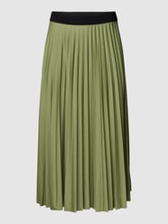 Midirok met plissévouwen van Esprit Groen - 44