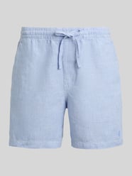 Regular Fit Shorts aus echtem Leinen mit Logo-Stitching von Polo Ralph Lauren - 39