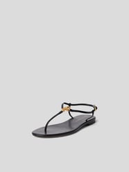 Sandalen mit Logo-Applikation von Tory Burch Schwarz - 28