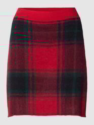 Spódnica mini z imitacji dzianiny model 'PLAID SKIRT' od Polo Ralph Lauren Czerwony - 9