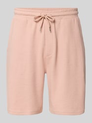 Sweatshorts aus Baumwoll-Mix mit Strukturmuster Modell 'KNOX' von Redefined Rebel Pink - 14