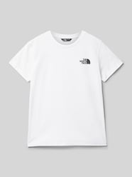 T-shirt met labelprint van The North Face - 9