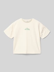 krój regular fit t-shirt z mieszanki bawełny od s.Oliver RED LABEL - 9