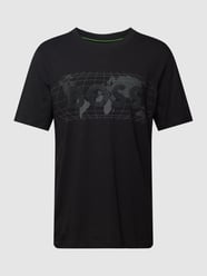 T-Shirt mit Zierperlenbesatz Modell 'Diamond' von BOSS Green Schwarz - 12