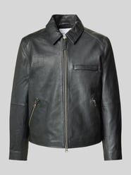 Lederjacke mit Reißverschlusstaschen Modell 'CLIFF' von Samsøe Samsøe - 40