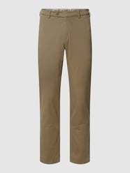 Chino mit Label-Detail Modell 'LUPUS' von Mmx Grün - 18