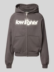 Sweatjacke mit Label-Print Modell 'Starlight' von Low Lights Studios Grau - 15