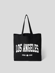 Tote Bag mit Label-Print von Anine Bing Schwarz - 5