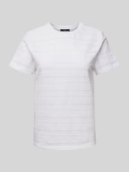 T-Shirt mit Lochstickerei von Zero Weiß - 8