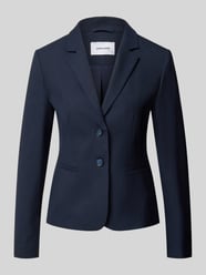 Żakiet o kroju slim fit z elastycznej mieszanki wiskozy z listwą guzikową od MORE & MORE - 37