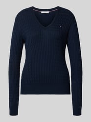 Sweter z dzianiny o kroju regular fit z czystej bawełny od Tommy Hilfiger - 37