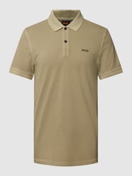 Poloshirt met labelprint, model 'PRIME' van BOSS Orange Groen - 46