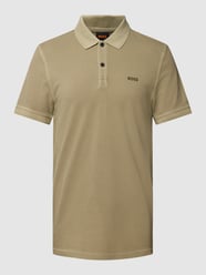 Poloshirt mit Label-Print Modell 'PRIME' von BOSS Orange Grün - 39