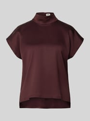 Blusenshirt mit Stehkragen Modell 'ALARIA' von Drykorn Bordeaux - 18