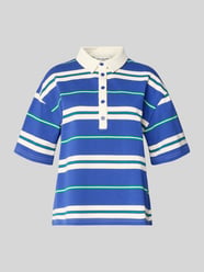 Koszulka polo o kroju loose fit z obniżoną linią ramion Model 'Ulma' od LOLLYS LAUNDRY - 33