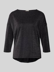 Schimmerndes T-Shirt mit 3/4-Arm von Milano Italy - 39