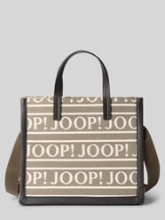 Handtas met all-over logostitching, model 'Aurelia' van JOOP! Beige - 4