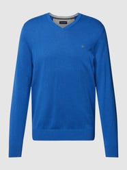 Sweatshirt mit V-Ausschnitt von Christian Berg Men Blau - 48