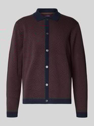 Regular Fit Strickjacke mit Umlegekragen von Christian Berg Men - 43