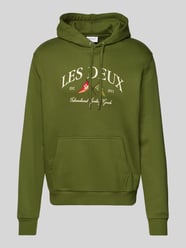 Hoodie mit Logo-Stitching Modell 'Ivy' von Les Deux Grün - 13