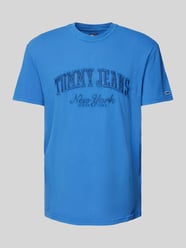 T-Shirt mit Label-Details von Tommy Jeans Blau - 23