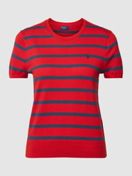 T-Shirt mit Streifenmuster von Polo Ralph Lauren Rot - 21