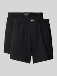 Bokserki o kroju regular fit z mieszanki bawełny w zestawie 2 szt. od BOSS - 35