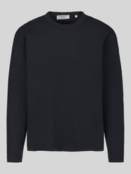 Langarmshirt mit geripptem Rundhalsausschnitt von Marc O'Polo DENIM - 31