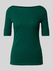 T-shirt met boothals, model 'JUDY' van Lauren Ralph Lauren Groen - 9