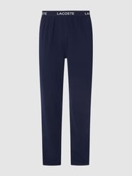 Pyjama-Hose mit elastischem Logo-Bund von Lacoste Blau - 22