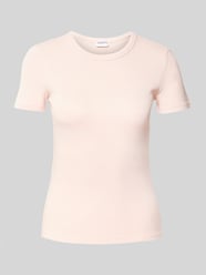 Slim Fit T-Sirt mit Feinripp von Jake*s Casual Pink - 12