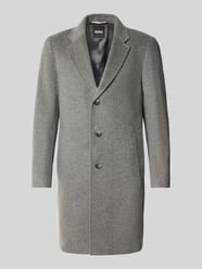 Slim fit lange wollen jas met reverskraag, model 'HYDE' van BOSS - 20