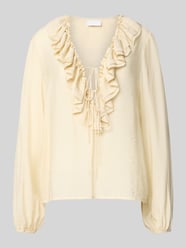 Blusenshirt mit V-Ausschnitt von Jake*s Collection - 20
