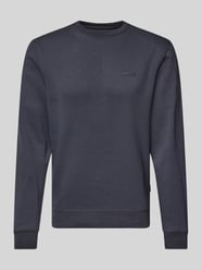 Sweatshirt mit gerippten Abschlüssen Modell 'Downton' von Blend Blau - 15