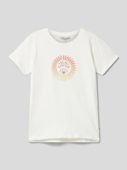 T-shirt met motiefprint van Garcia Wit - 7
