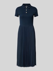 Polokleid mit Plisseefalten von Tommy Hilfiger Blau - 5