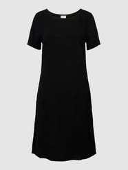 Minikleid aus Viskose-Leinen-Mix Modell 'High Summer' von Kaffe Schwarz - 36
