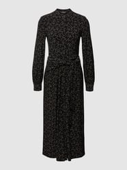 Midi-jurk met all-over motief, model 'VALEESIA' van Lauren Ralph Lauren Zwart - 38