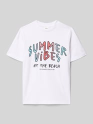 męski t-shirt o kroju regular fit z czystej bawełny od s.Oliver RED LABEL - 8