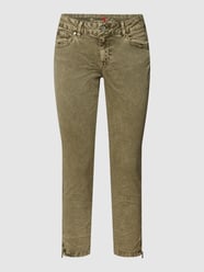 Broek met labeldetails, model 'ITALY' van Buena Vista Groen - 48