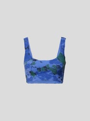 Crop Top mit Allover-Muster von ROTATE BIRGER CHRISTENSEN Blau - 33