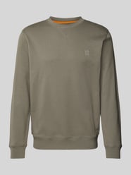 Sweatshirt mit Label-Patch Modell 'Westart' von BOSS Orange Grün - 14